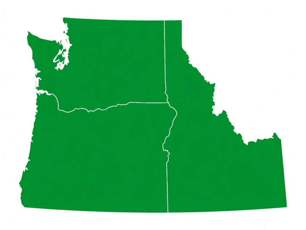 Bus Barnes service area — Washington, Oregon, and Idaho